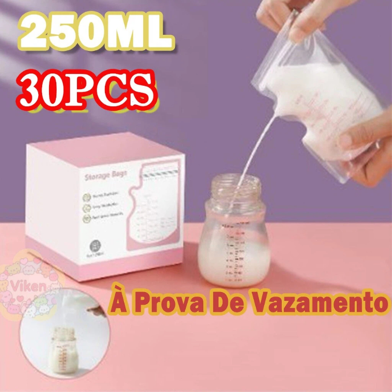 Kit 30/60 Un Saco Saquinhos Congelar Leite Maternidade Bebê em Oferta na Shopee