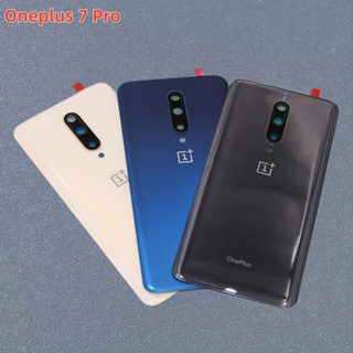 Novo Original Para OnePlus 7 Pro Voltar Vidro Bateria Capa Porta Traseira Habitação Painel Caso Substituir em Oferta na Shopee