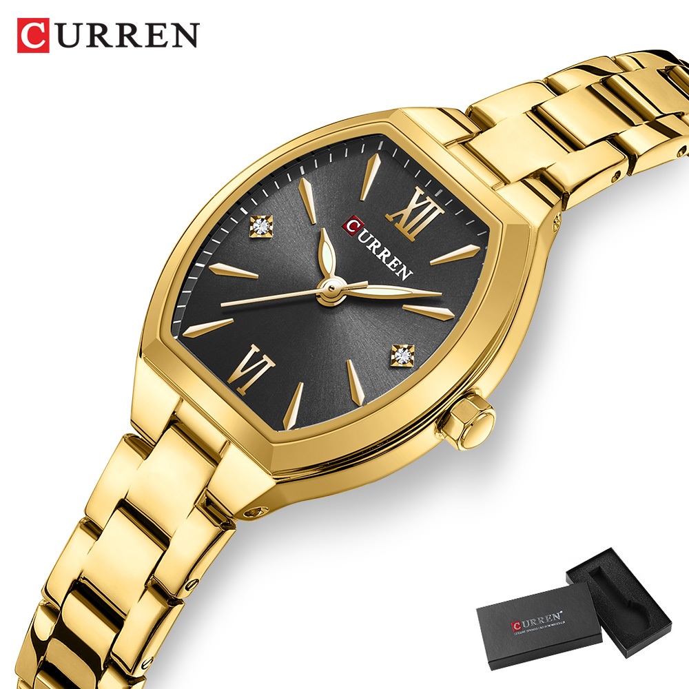 Relógio Feminino De Quartzo CURREN Autêntico-Nova Moda Clássica Understated Luxo Ao Ar Livre Minimalista Versátil Elegân