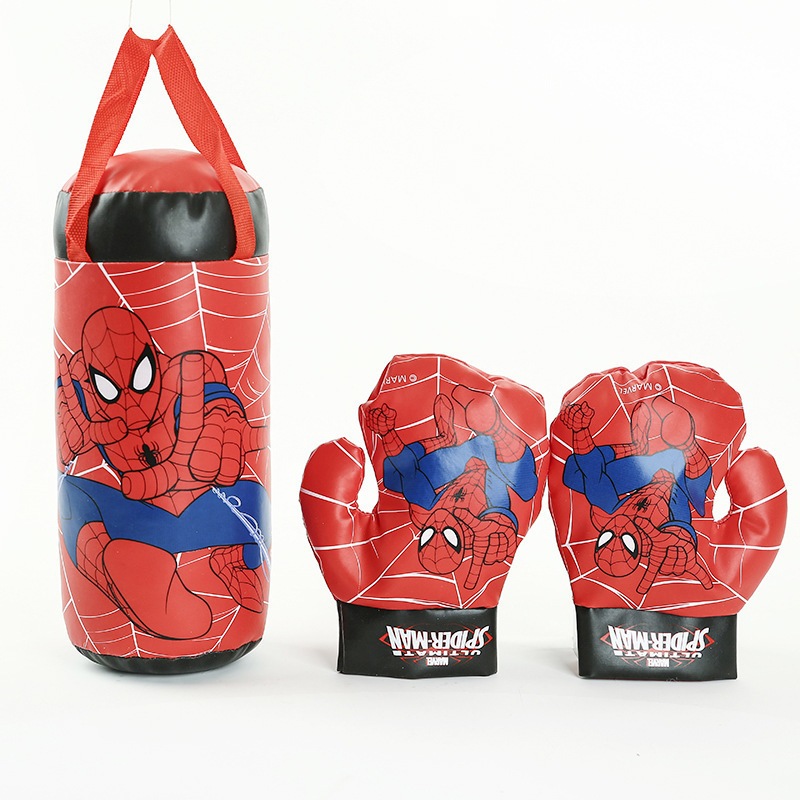 Disney , Marvel , Homem Aranha , Anime Infantil , Saco De Boxe , Durável Pesado , Luvas , Fitness Kick Fight , Taekwondo