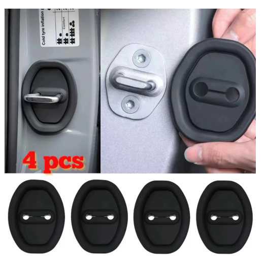 Conjunto De 4 Peças De Almofadas Protetoras De Borracha Para Fechadura De Porta De Carro Portas Evitar Colisão E Impacto em Oferta na Shopee