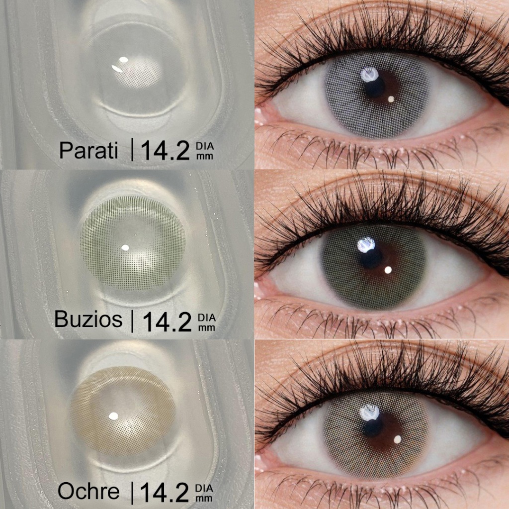 Lentes De Contato Anualmente Coloridas Freshgo 1 Par 14,2mm Com Prescrição 0,00 Série RIO