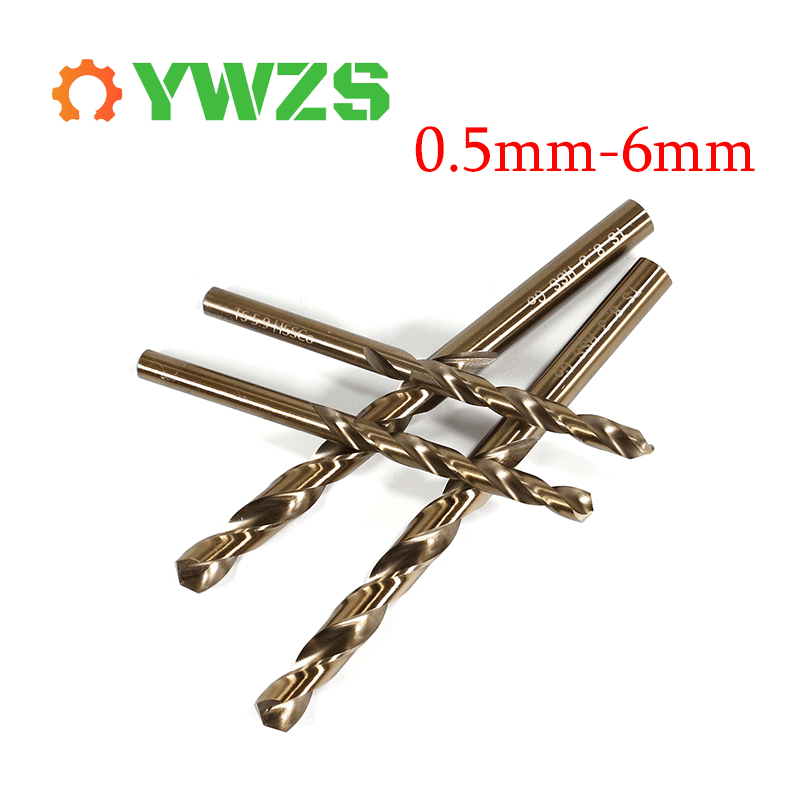 M35 Cobalto HSS Serras De Furo Conjunto De Brocas Helicoidais Pequenas De Aço De Alta Velocidade , De Metal Ríg