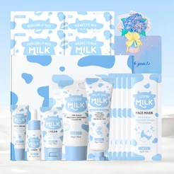 LAIKOU Milk Rotina Nutritiva 9 Em 1 Para Cuidados Com a Pele Feminina , Obtendo Uma Tez Profundamente Hidratada , Sedosa