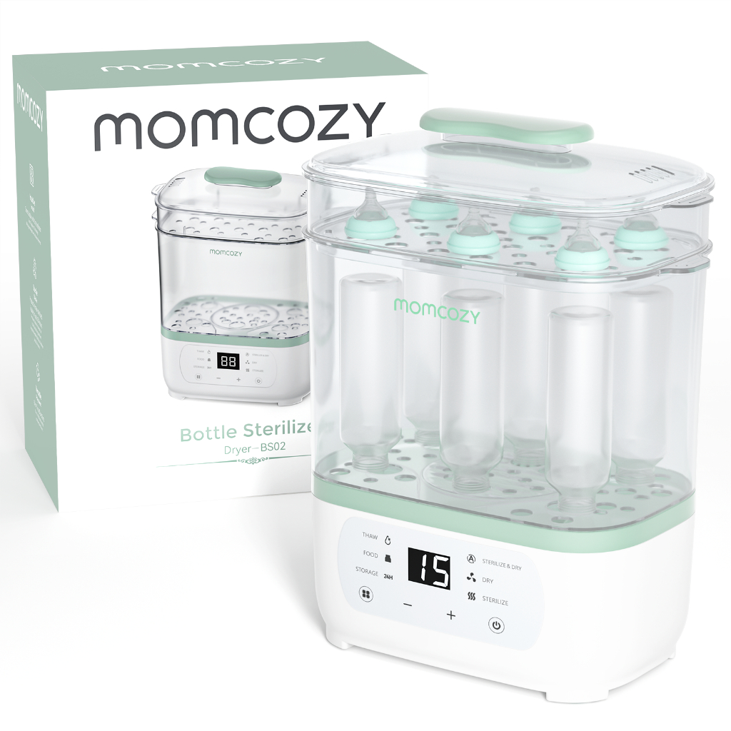 Esterilizador E Secador De Mamadeiras Momcozy , Elétrico A Vapor 8 Em 1 Para , Coisas Bebês Acessórios Bomba Tira Leite