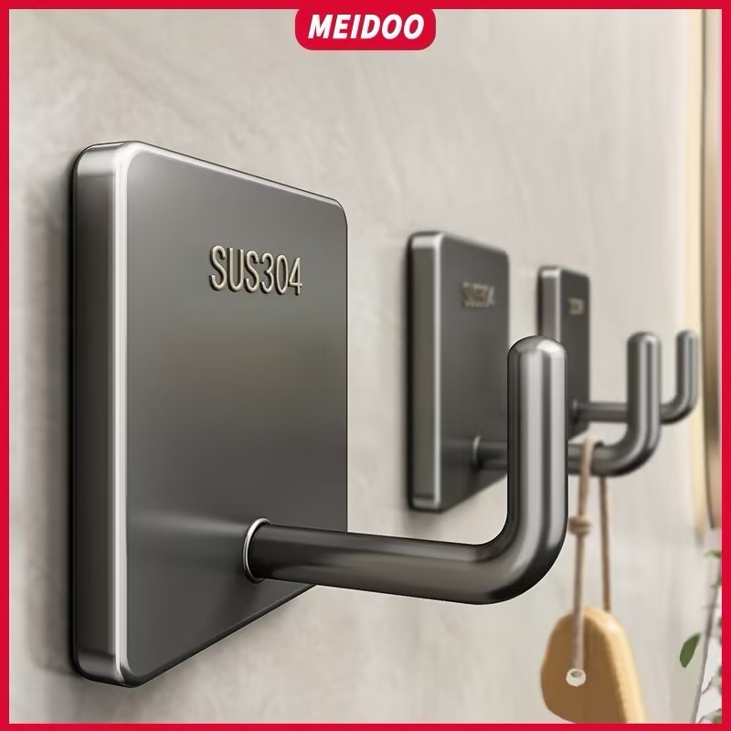 MEIDOO Aço inoxidável 304, adesivo de gancho,forte suporte de carga,montado na parede,sem perfuração