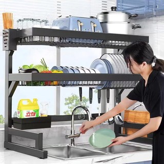 1/2Rack Escorredor De Louça Suspenso Kitchen Rack Aço Inoxidável Organizador Louça Preto …