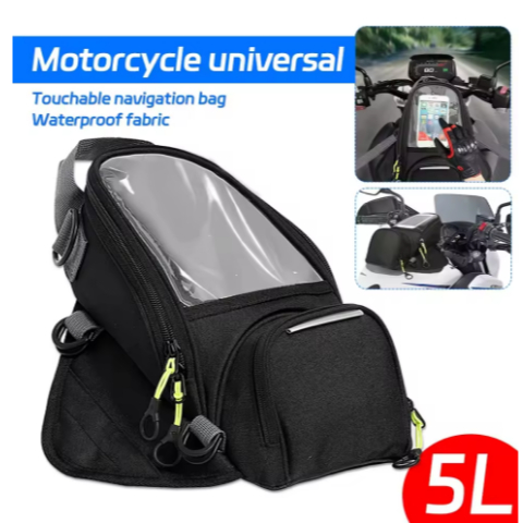 Nova Motocicleta Navegação Móvel Multifuncional À Prova D'água Saco De Combustível Pequeno