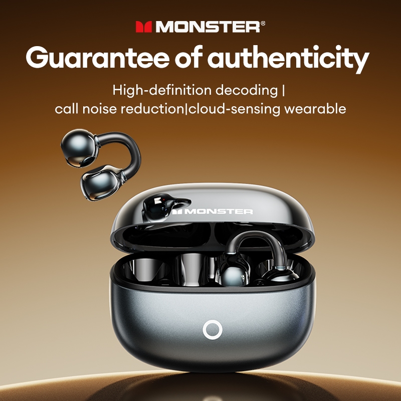 Detalhes do Monster D08 Fone De Ouvido Bluetooth Controle Toque Bateria Longa Duração Com Microfone 6.0 Baixa Latência HlFl Qualidad