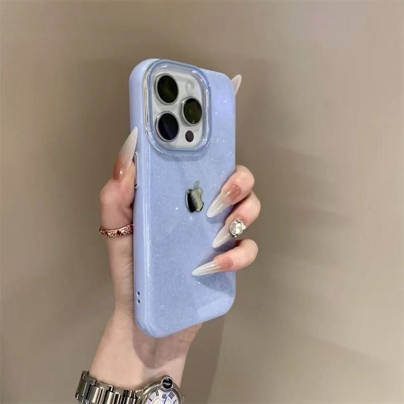 Silicone Capa Capinha Para iPhone 17 Air 16 15 14 Plus 13 12 11 Pro Max XR Glitter Bling Com Logotipo em Oferta na Shopee