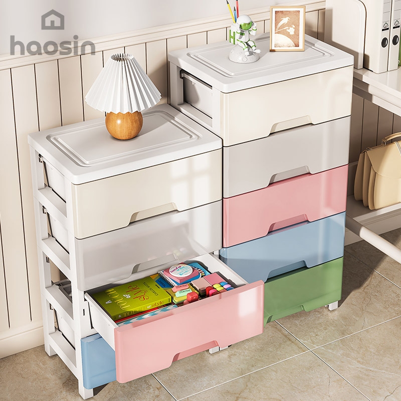 haosin Gaveteiro Plástico 5 Gavetas - Organizador Multifuncional para Quarto, Cozinha e Banheiro