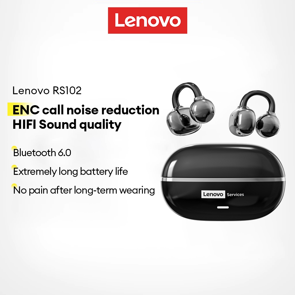 Lenovo RS102 Fones De Ouvido Bluetooth IPX5 À Prova D'água HIFI Qualidade De Som ENC Chamada Redução De Ruído