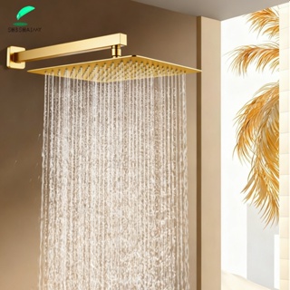 20x20 Chuveiro Quadrado Reto Preto/Dourado Banheiro De Aço Inoxidável Ou Piscina Externa em Oferta na Shopee
