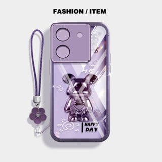 YBD Caixa Transparente Para Xiaomi POCO M7 Pro 5G 4G Dourado Borboleta Urso Proteção Escudo Original em Oferta na Shopee