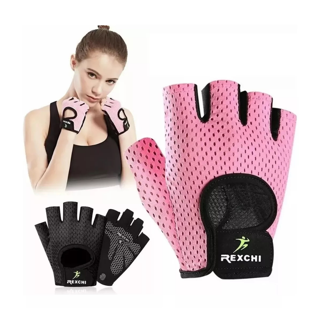 Luvas De Ginástica Para Levantamento De Peso E Fitness luvas de musculação Meio Dedo Proteção As Mãos