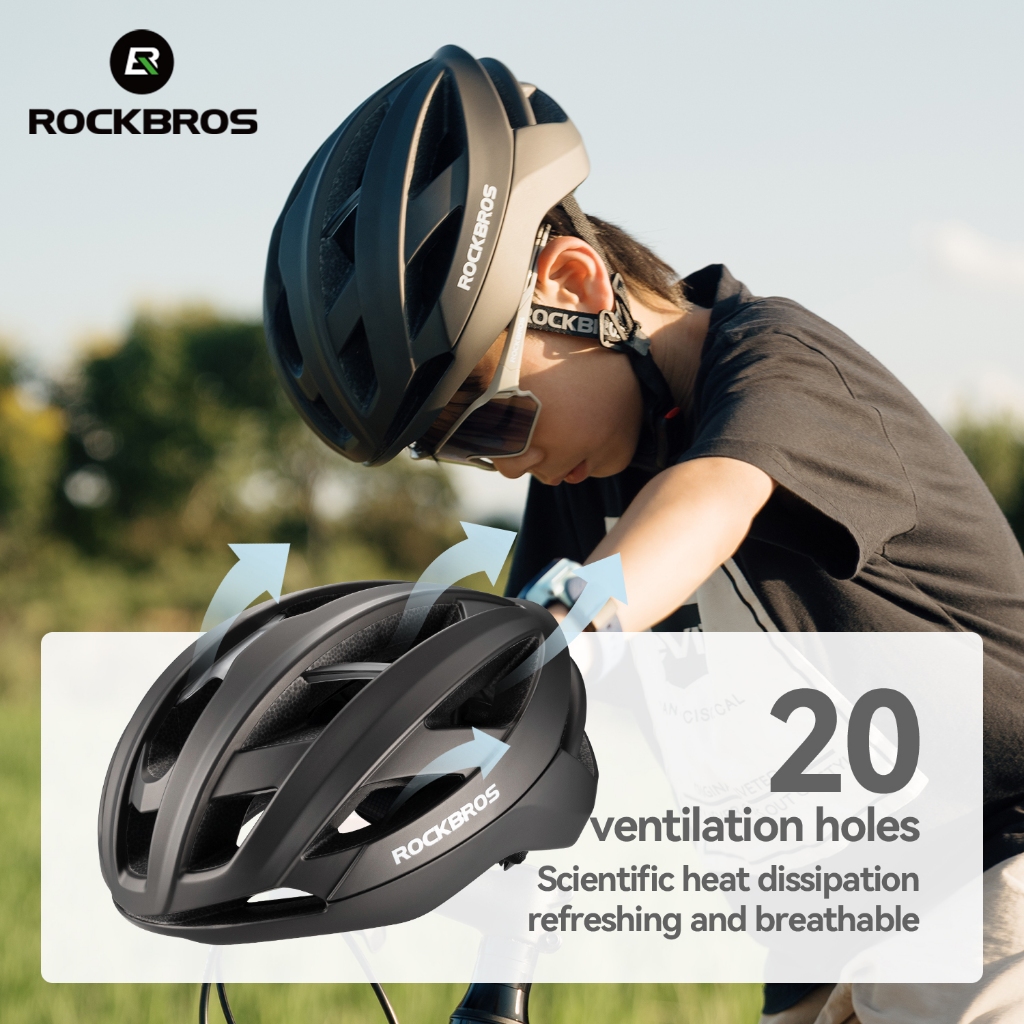 ROCKBROS Capacete Adolescente 54-58CM Vento Quebra Absorção De Choque Respirável De Bicicleta 6-18 Anos De Idade Juventu em Oferta na Shopee