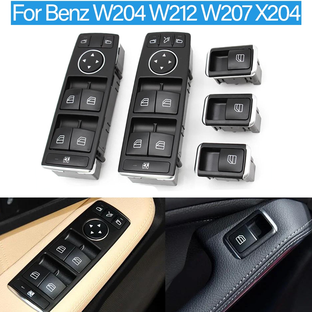 Interruptor De Controle Do Botão Regulador Da Janela Elétrica Dianteira Para Mercedes Benz GLK X204 Classe C W204 E W212 em Oferta na Shopee