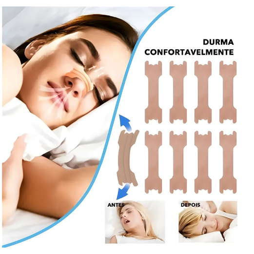 The 5/10/20/30/40/50/60 nasal dilator kit, equipped with rubber strips, improves breathing and prevents snoring.