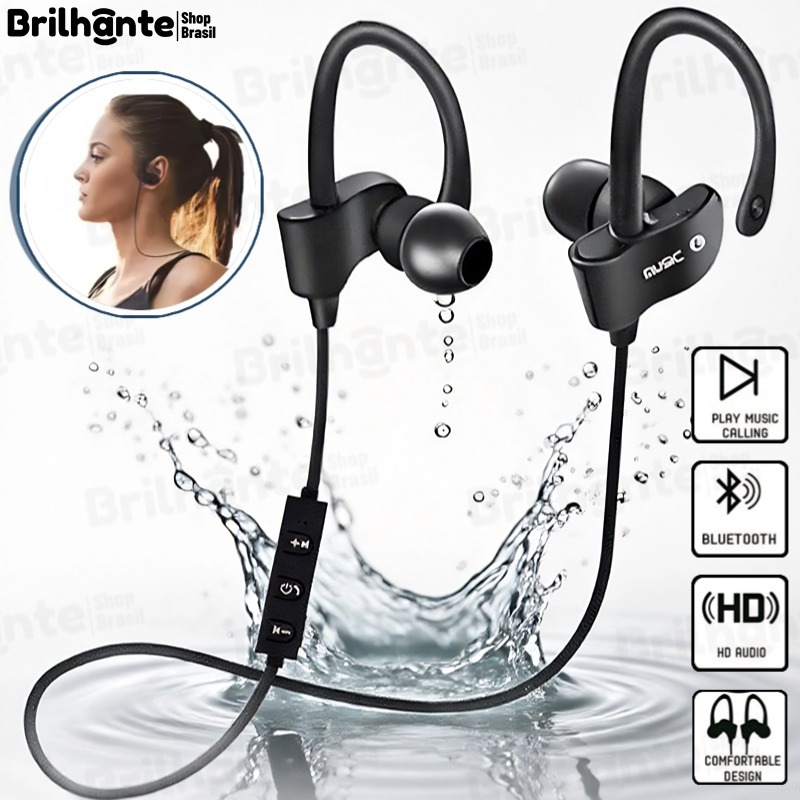 Fone De Ouvido Sem Fio Bluetooth 558 Gancho Da Orelha headset Esportes Música Jogo hands-free Para Todos Os smartphones