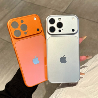 Torne-se um novo estilo de capa protetora para iPhone 17 16 15 14 13 Capa de vidro AG fosco de Metal nu em Oferta na Shopee