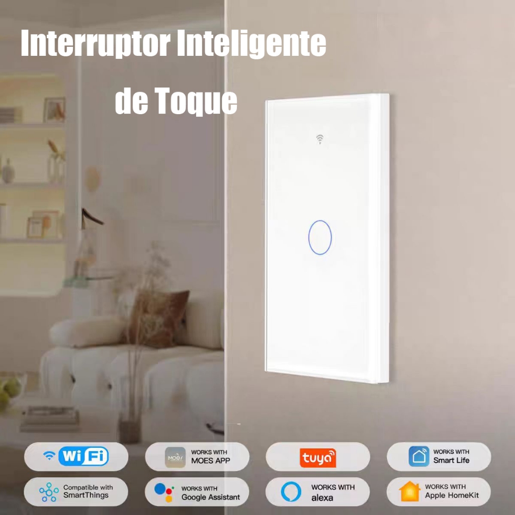 Interruptor Inteligente 1.2.3 Teclas Tuya Alexa Wifi
