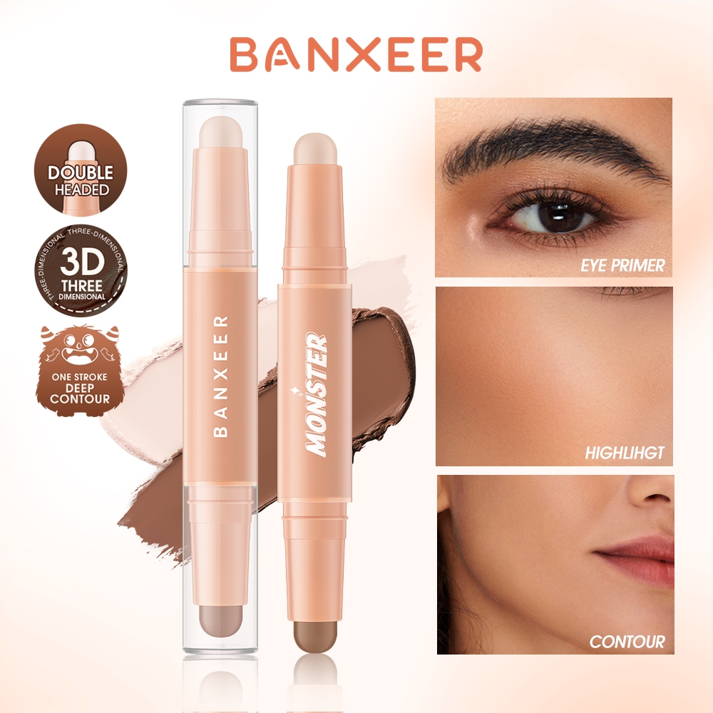 BANXEER Face Shaping Destacando Sombra Contour Stick Pigmentado À Prova D'água De Longa Duração em Oferta na Shopee