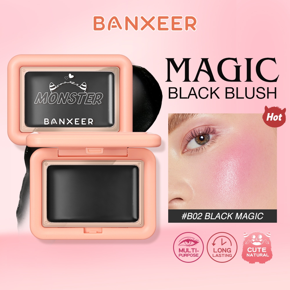BANXEER Bouncy Monster Blush Cream Ilumina Acabamentos Leves Foscos E Úmidos De Longa Duração