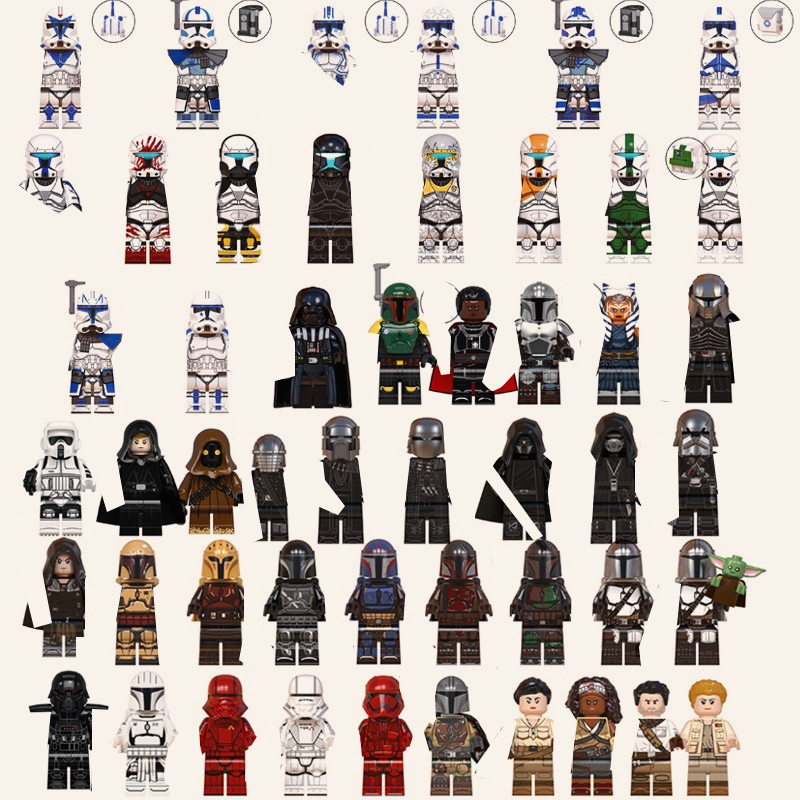 Blocos De Construção Figuras Brinquedo colecao de personagens WM896 WM897 WM901 WM2204