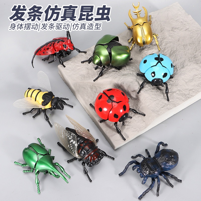 Besouro Inseto Aranha Joaninha Gafanhoto Abelha Cigarra Modelo De Brinquedo De