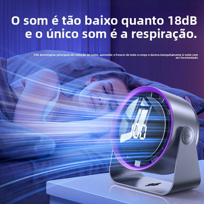 Mini Ventilador USB – Mesa Silenciosa , Compacta E Montável Na Parede , Ideal Para Quarto Casa , Recurso Pendurável em Oferta na Shopee