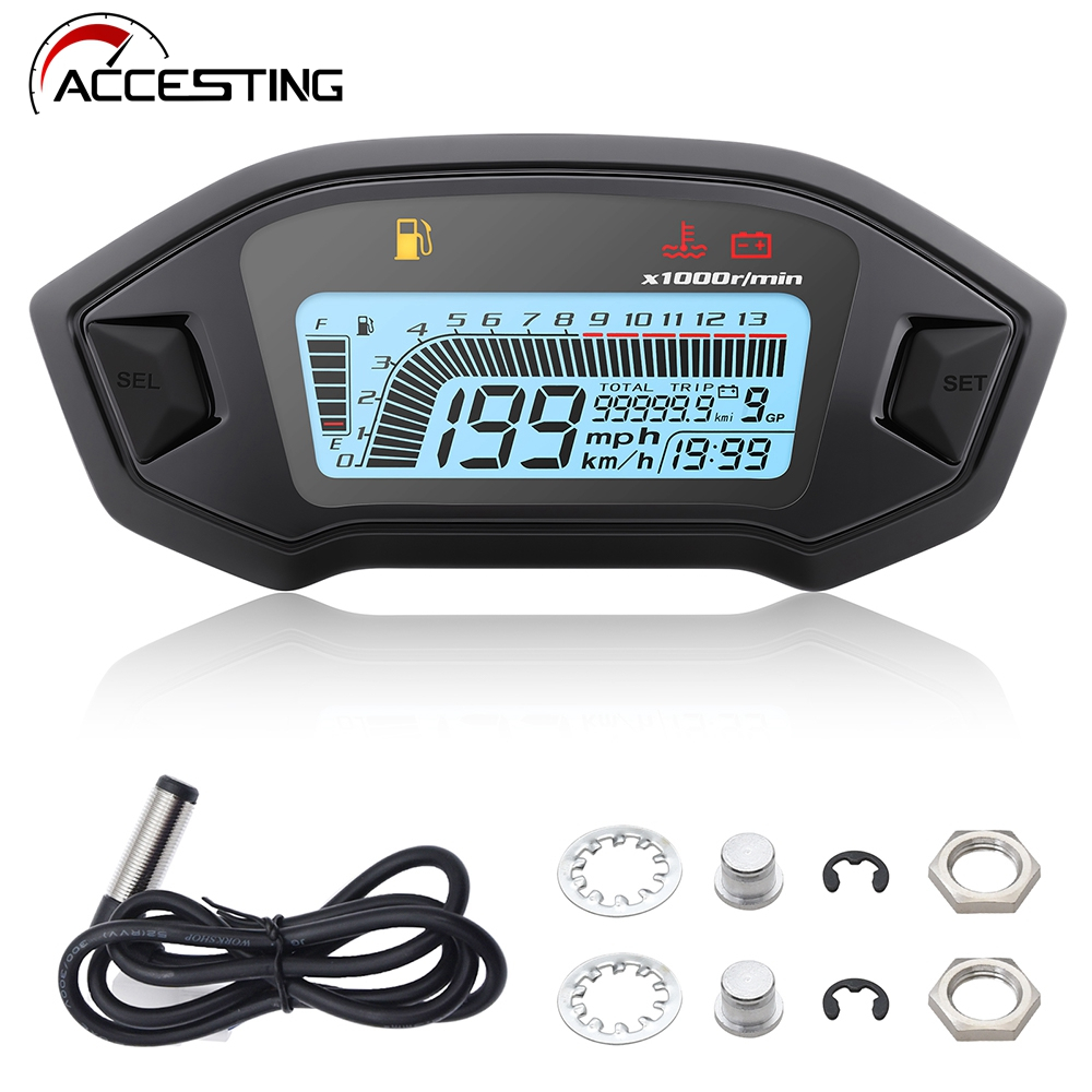 Painel Digital Universal Para Motocicleta , Placa 13RPM , Velocímetro LCD Odômetro , Tacômetro Honda MSX125 2013-2019 CR