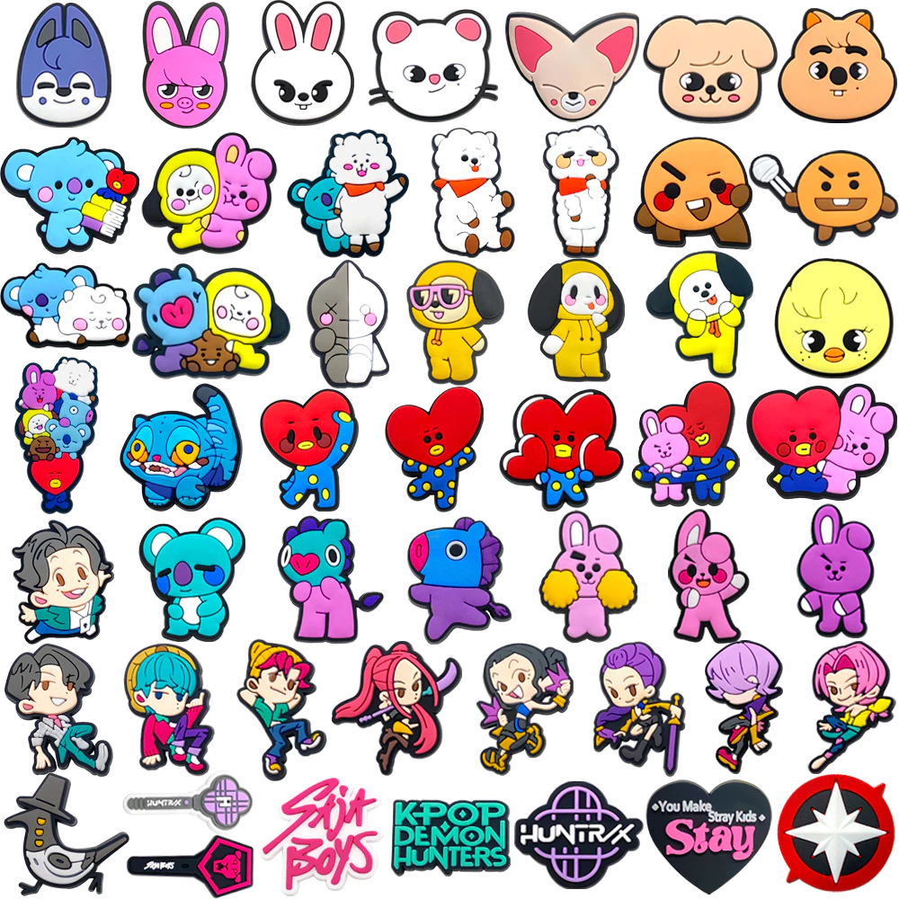 1 Pçs Personagens Bonitos Dos Desenhos Animados Sapatos Encantos Acessórios DIY Tamancos Sandálias De Jardim Presente De em Oferta na Shopee