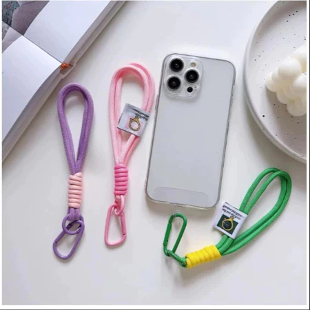 Chaveiro Trançado Colorido-Gancho De Montanhismo , Pingente De Celular/Bolsa , Acessório Durável E Elegante