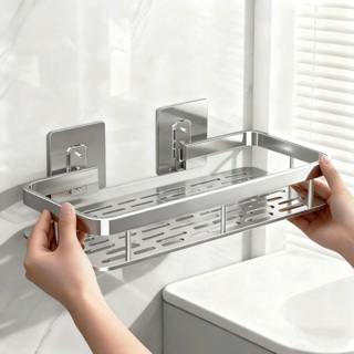Kit 1/2/3 SUPORTE PARA SHAMPOO PARA USO NO BANHEIRO NA PAREDE de alumínio suporte organizador multiuso em Oferta na Shopee