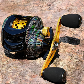 Carretel De Pesca Max Drag 18 + 1BB Com Isca Equipamento Freio Magnético Água Doce (Esquerda Ou Direita) 200KG