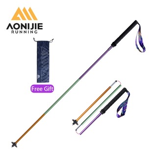 AONIJIE E4201 Bastões De Trekking Caminhada De Alumínio Dobráveis Com Sistema De Bloqueio Rápido Para Caminhadas , Campi