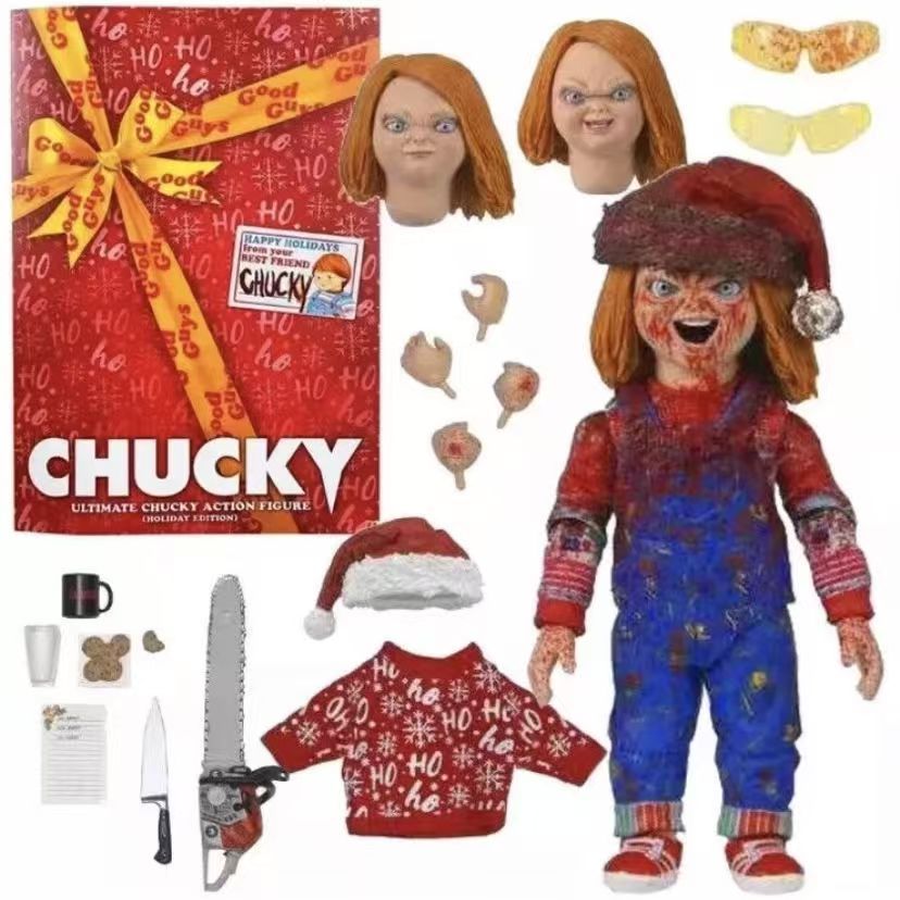 NECA Chucky TV Series Ultimate Holiday Edition Figura De Ação Em Escala De 7 Polegadas