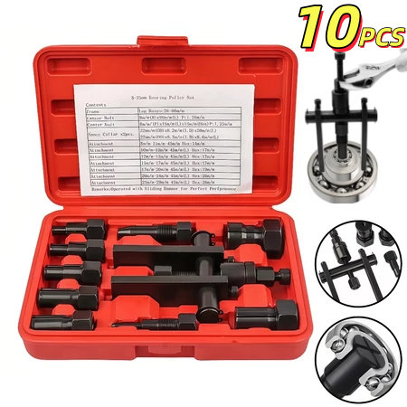 Extrator Rolamento Interno 10 Pecas Kit Jogo Motocicleta