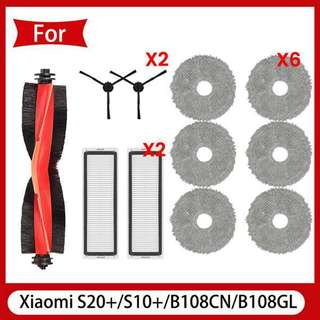 Para Robô Vácuo S20 +/S10 Plus/B108GL/B108CN B113CN Peças De Reposição Filtro Principal Escova Lateral Mop