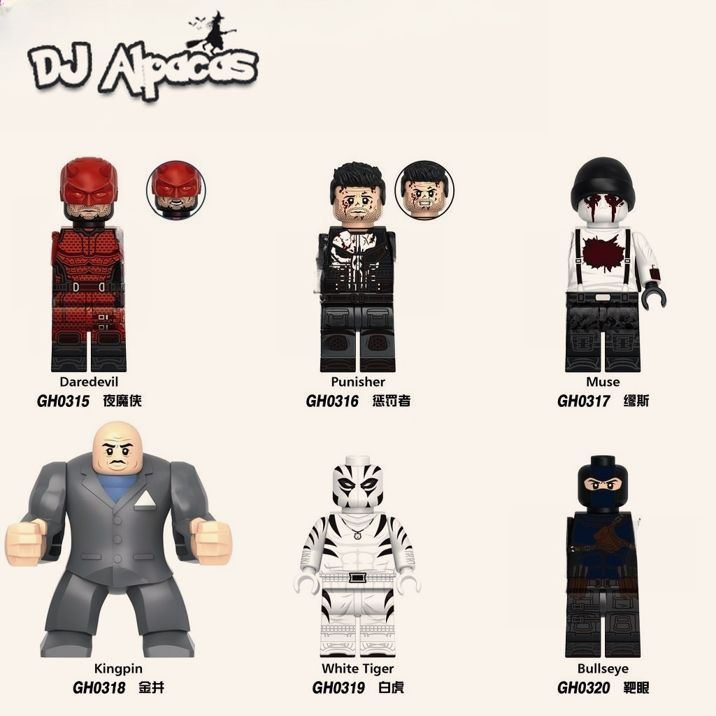 Blocos De Construção Figuras Brinquedo colecao de personagens GH0319 GH0318 GH0315 GH0320