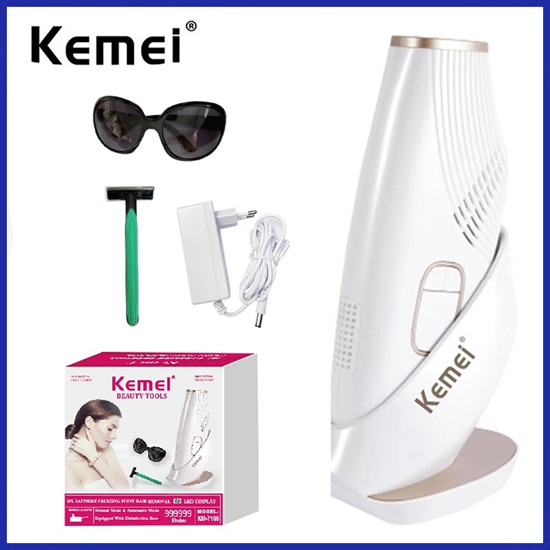 Depilação A Laser 5 ° C Dispositivo Removedor De Pêlos IPL Indolor Para Resfriamento De Gelo Depilador Permanente De Ele