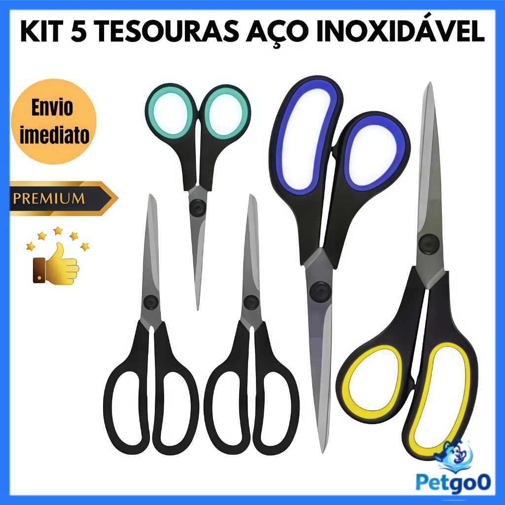 Tesouras Multiuso Metal Leve Cozinha Costura profisional Costureira Cabeleireiro Forte