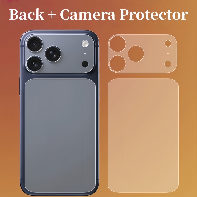Protetor De Tela Traseira Fosco PET + Lente De Câmera Para iPhone 17 Pro/Max Filme Macio Traseiro em Oferta na Shopee
