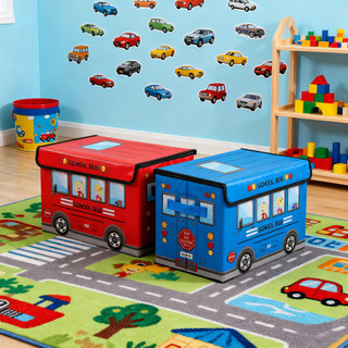 Caixa Organizadora Infantil 23L Multiuso Para Roupa Brinquedos Escolar Menino Menina
