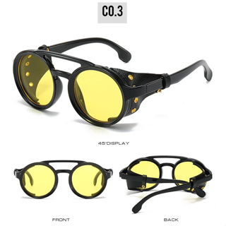 Óculos Protetor Steampunk Vintage Lente Polarizada - Ciclismo, Direção Noturna, Contra Vento/Areia/Solar, Unissex Multic em Oferta na Shopee