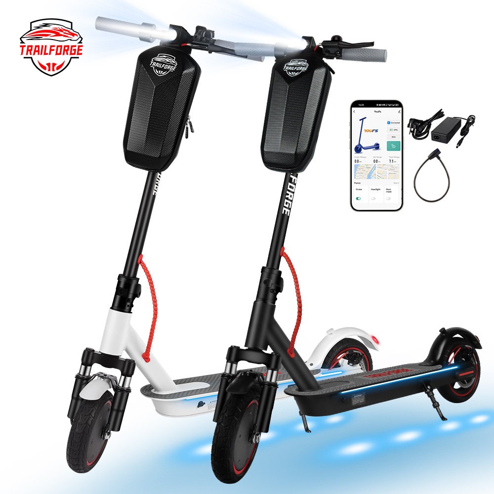 Trailforge-D1 patinete elétrico 500W 10.4AH 35km/h scooter elétrica App Bluetooth LED