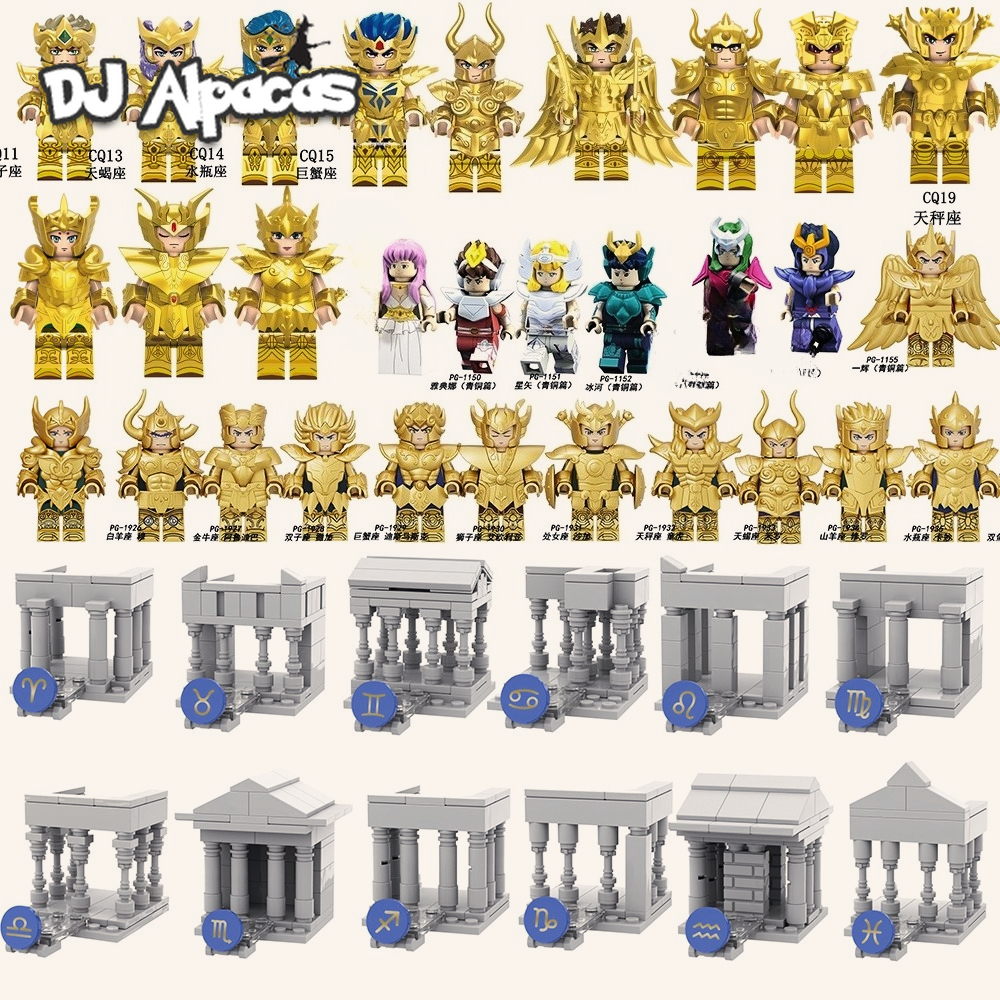 Blocos De Construção Figuras Brinquedo colecao de personagens PG1866 PG1867 PG1868 PG1869