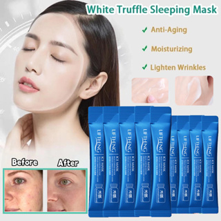 Máscara Facial De Dormir Anti-Rugas Encolhendo Poros Hidratante Iluminando Creme Noturno Desbotamento Linhas Fina em Oferta na Shopee