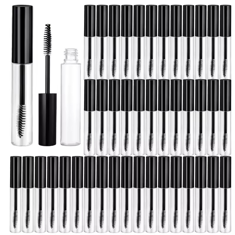 10 Pçs 10ml Tubo De Rímel Vazio Cílios Creme Frasco Líquido Recarregável Garrafa De Plástico Recipiente Cosmético
