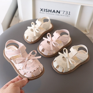 Sandália Infantil Menina 0 - 3 Anos Bebês Laço Macio de Princesa Sapatos/Sandálias Macias e Confortáveis de Velcro em Oferta na Shopee